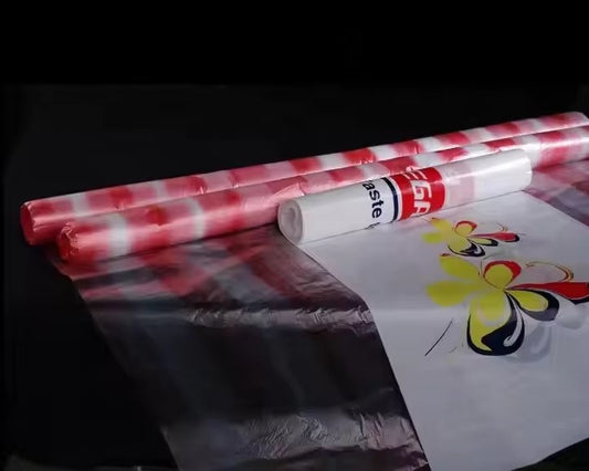 Handmade Modern Blow Molding Printed Colorful PE Disposable Table Cover Sheet Square Shape 120*120cm Waterproof Table Cloth