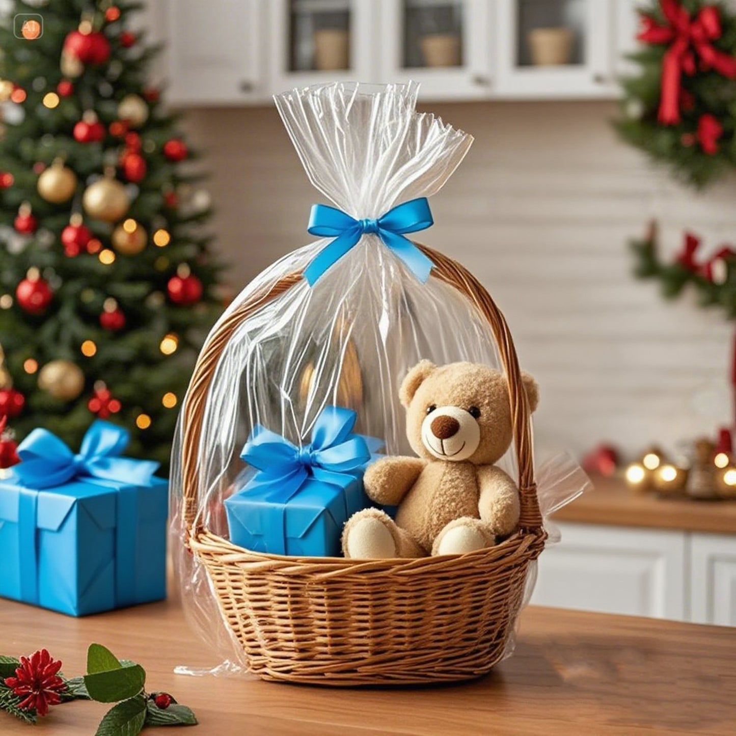 24*30 cellophane wrap for gift baskets