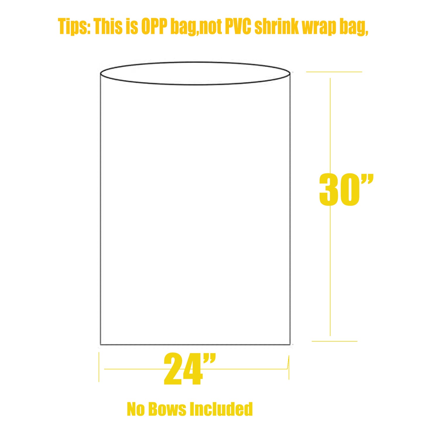 Large Cello/Cellophane Bags,30x 40 Inches Clear Basket Bags OPP Plastic Cellophane Wrap for Gift Baskets Packaging